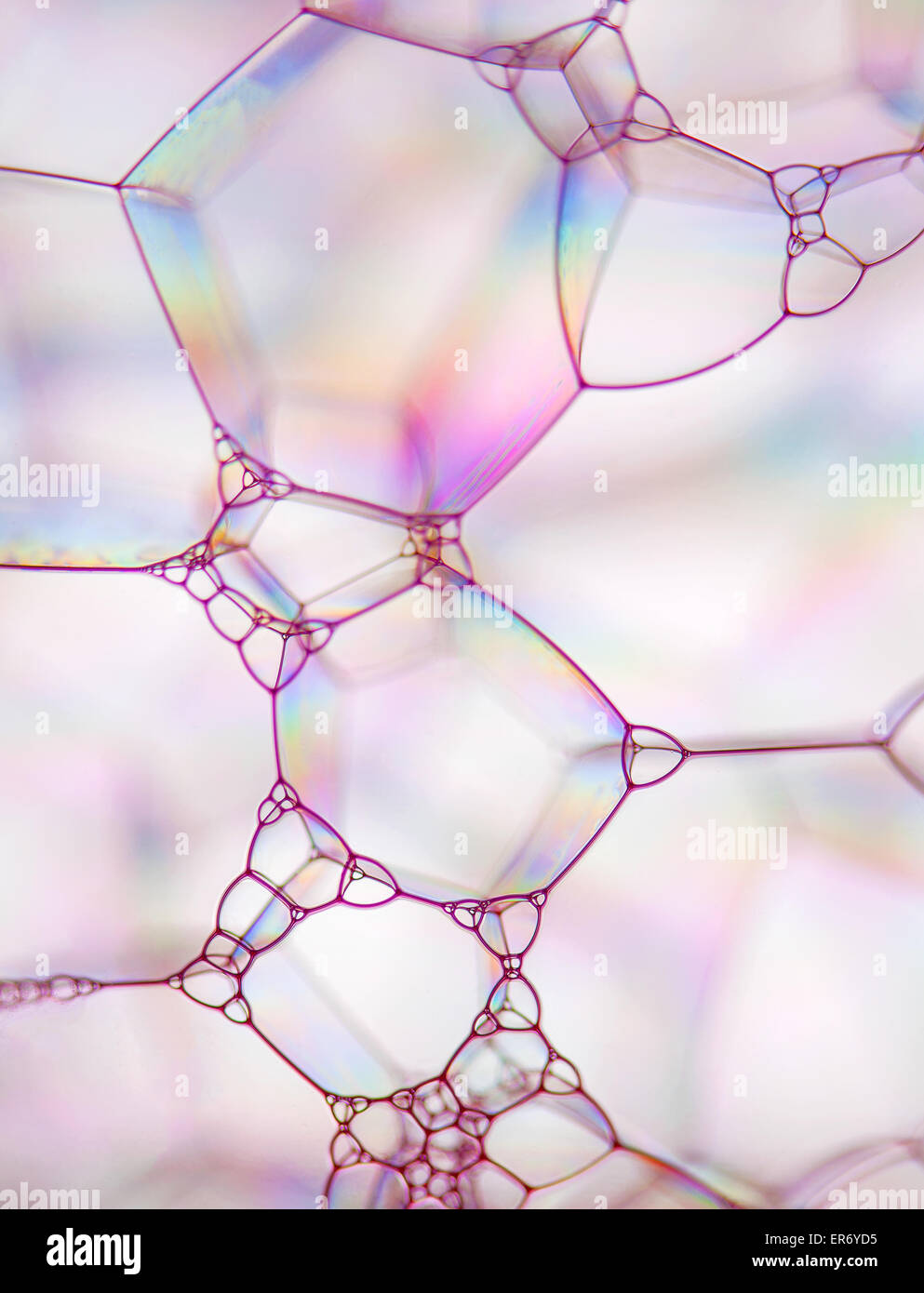 Des bulles de savon gros plan extrême créer élégant et stylé Banque D'Images