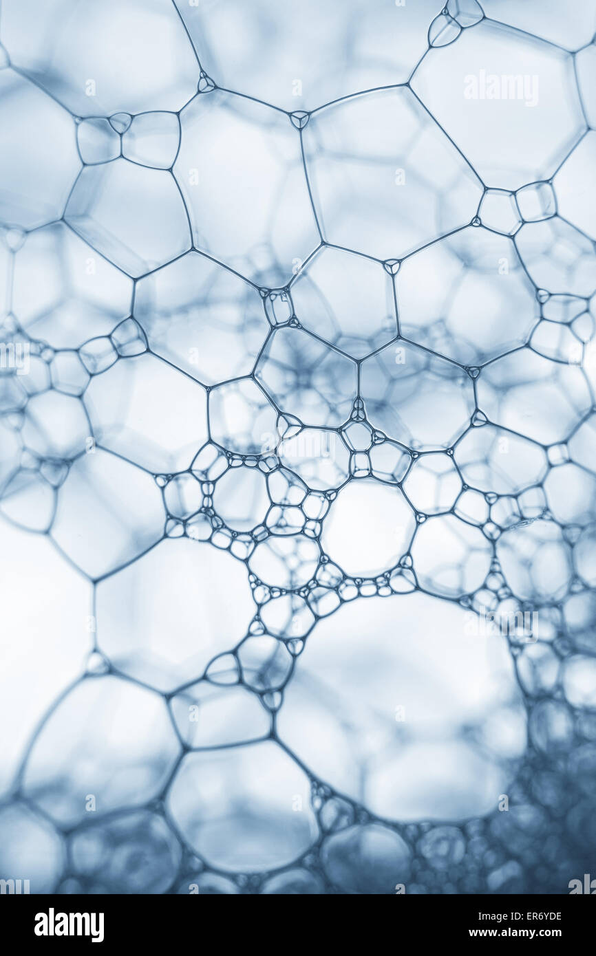 Des bulles de savon gros plan extrême créer élégant et stylé Banque D'Images