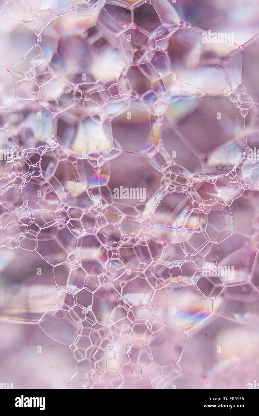 Des bulles de savon gros plan extrême créer élégant et stylé Banque D'Images