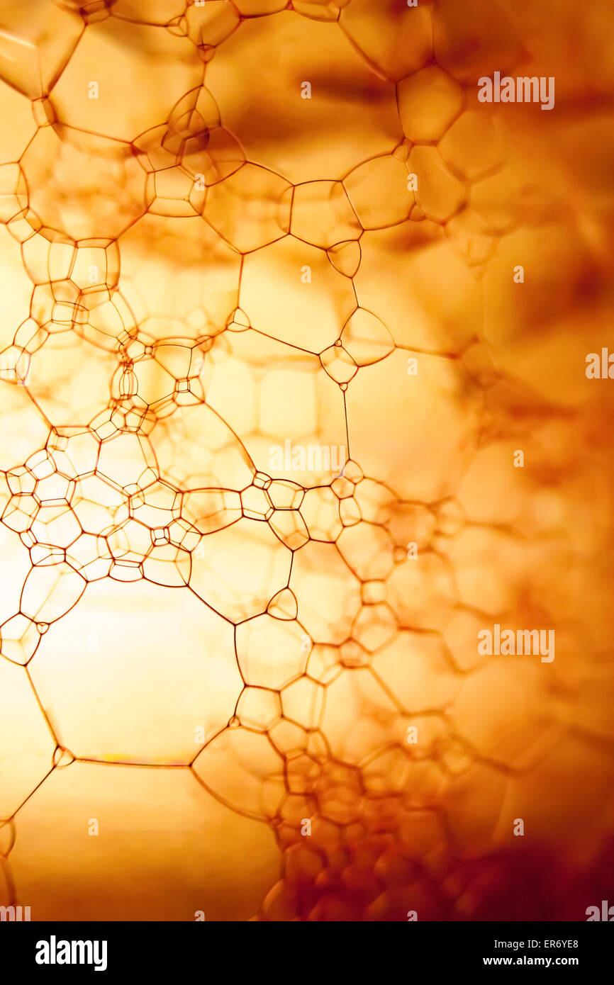 Des bulles de savon gros plan extrême créer élégant et stylé Banque D'Images