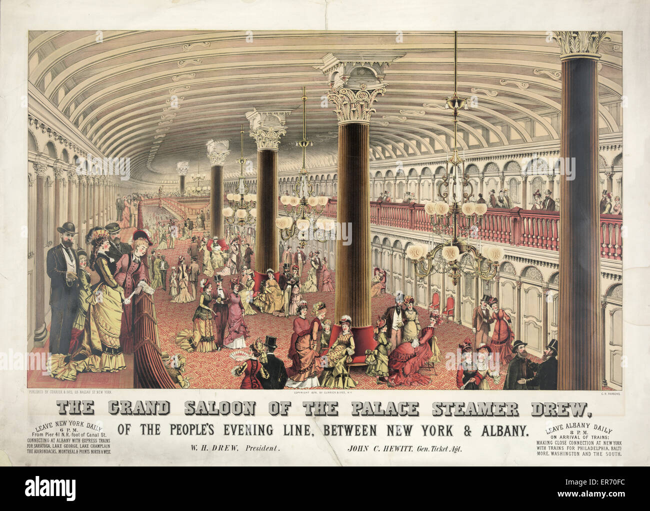 Le grand salon du Palais steamer a appelé Banque D'Images