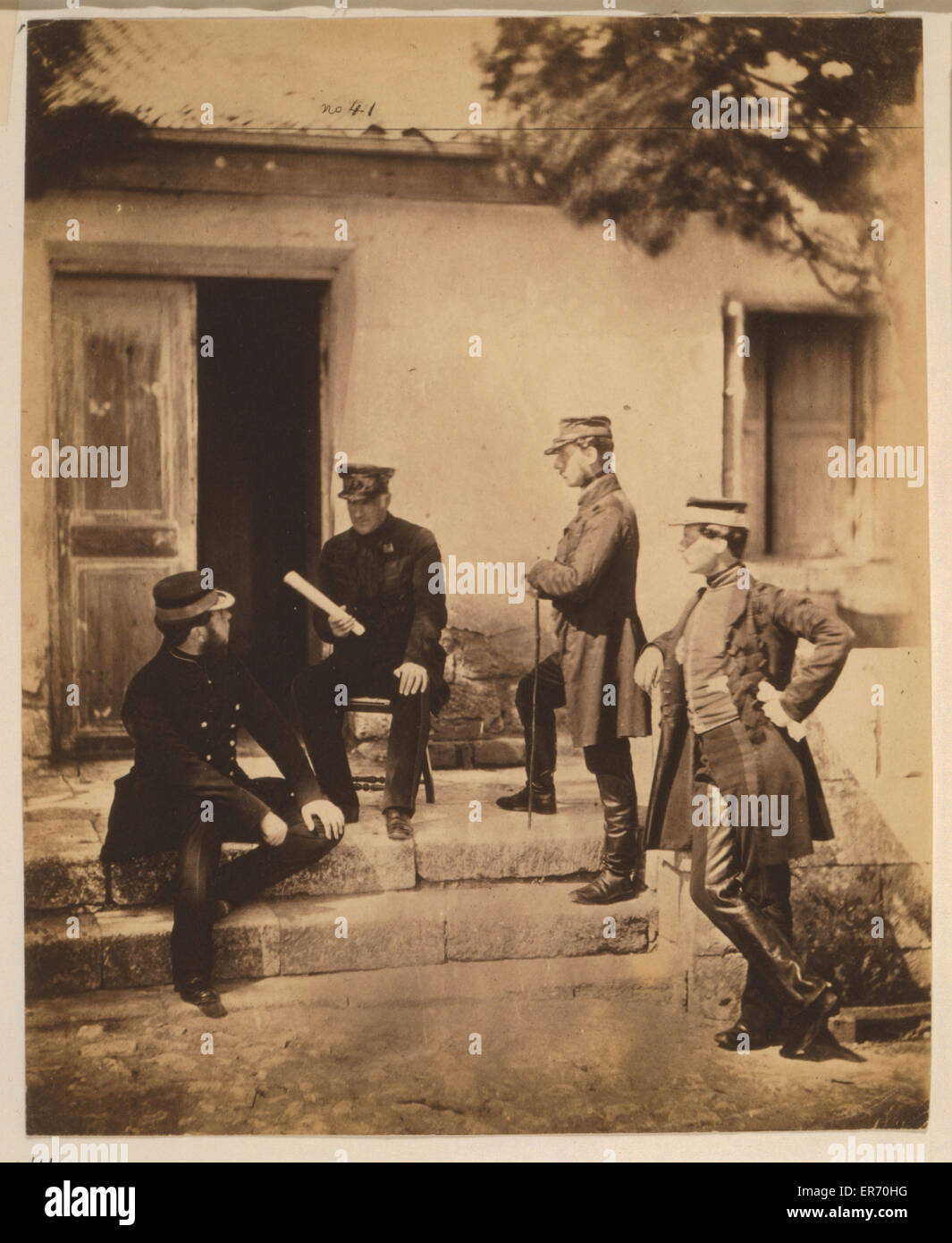 Le Lieutenant-général Sir Harry Jones & personnel Banque D'Images