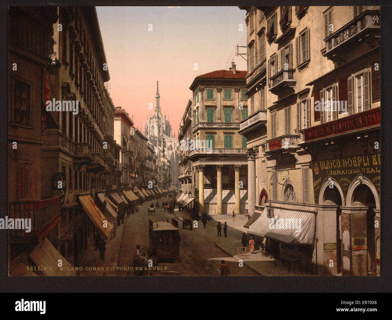 Maison de Victor Emmanuel, Milan, Italie. Date entre ca. 1890 et ca. 1900. Banque D'Images