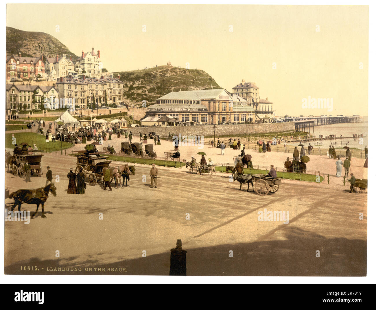 Sur la plage, Llandudno, pays de Galles Banque D'Images