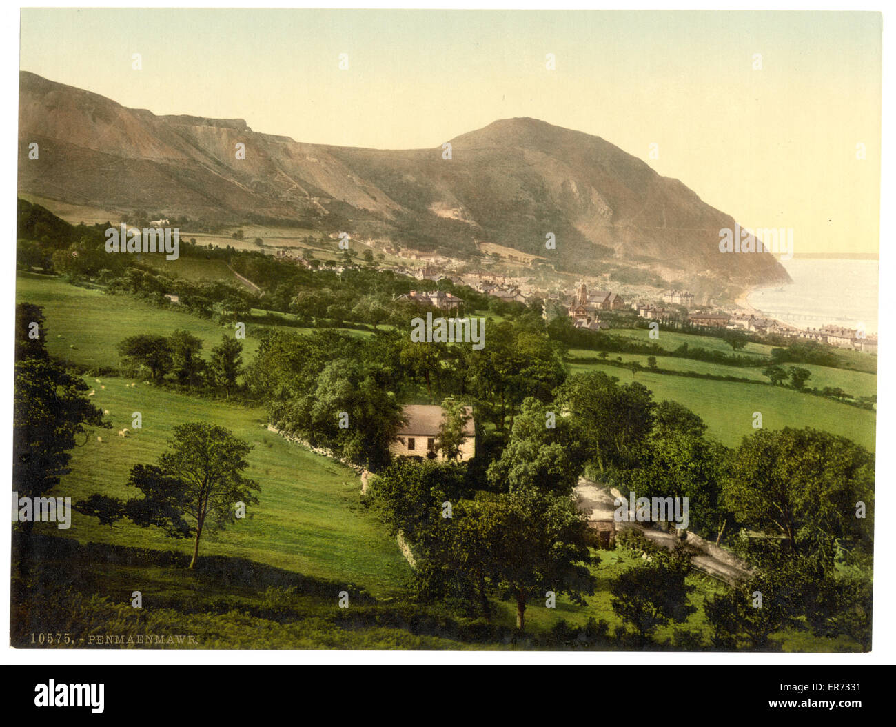 Vue générale, Penmaenmawr, pays de Galles Banque D'Images