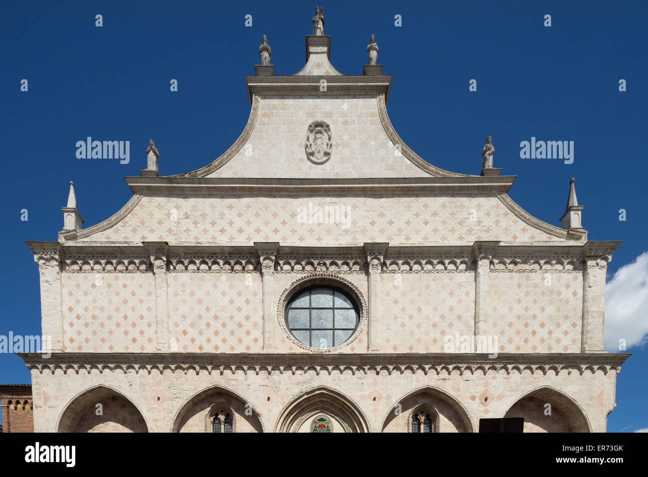 La Cathédrale de Vicence dans la Piazza del Duomo, à Vicenza en Italie. Architecte Andrea Palladio. Banque D'Images