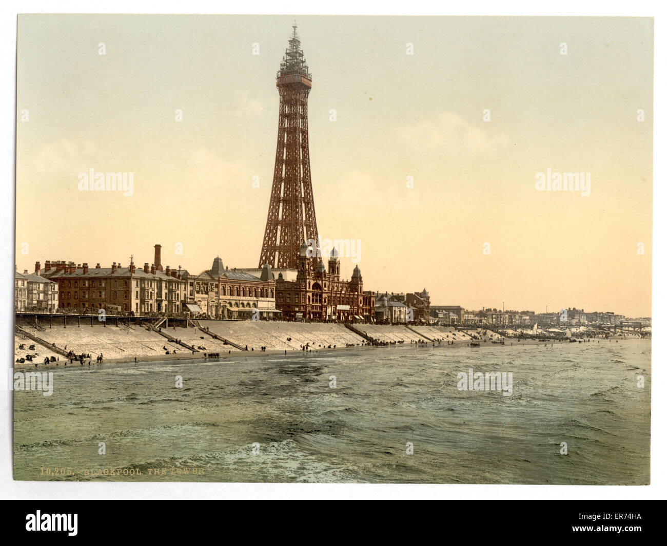 La Promenade et la Tour de North Pier, Blackpool, Angleterre Banque D'Images