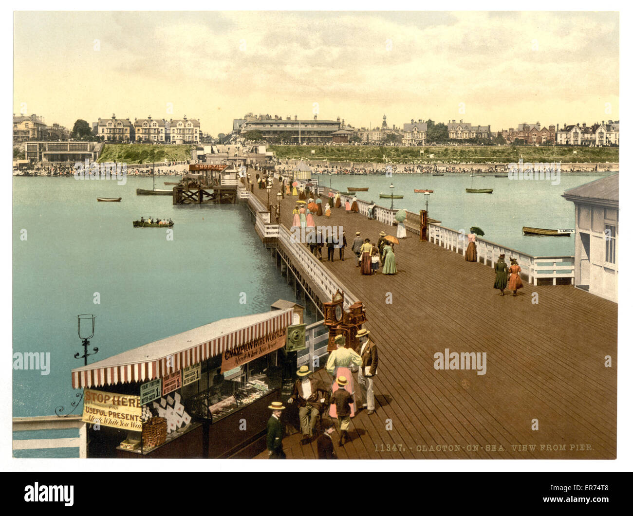 Depuis la jetée, Clacton-on-Sea, Angleterre Banque D'Images