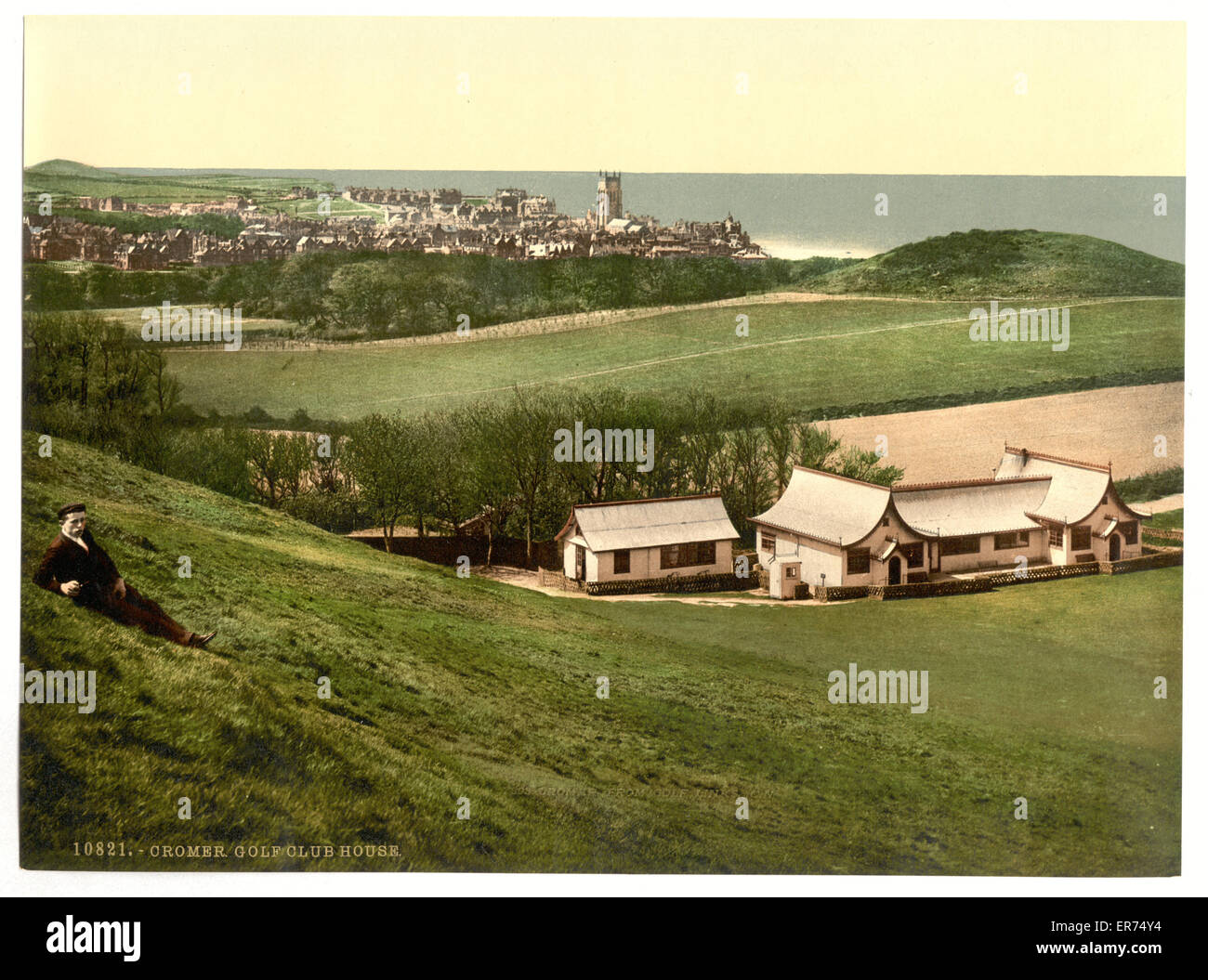 Club House de golf, Cromer, Angleterre Banque D'Images