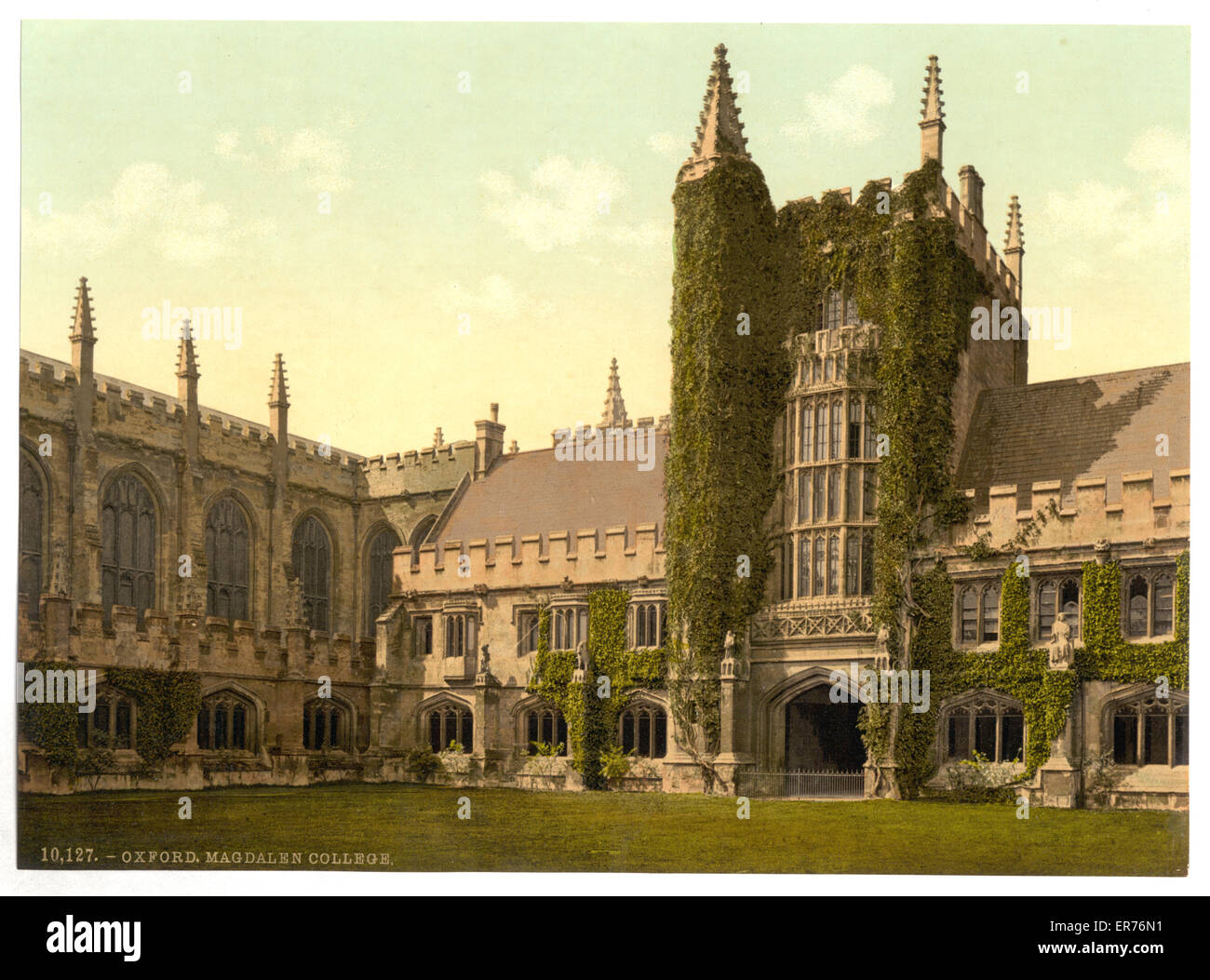 Magdalen College, Tour et cloîtres du fondateur, Oxford, Angl Banque D'Images