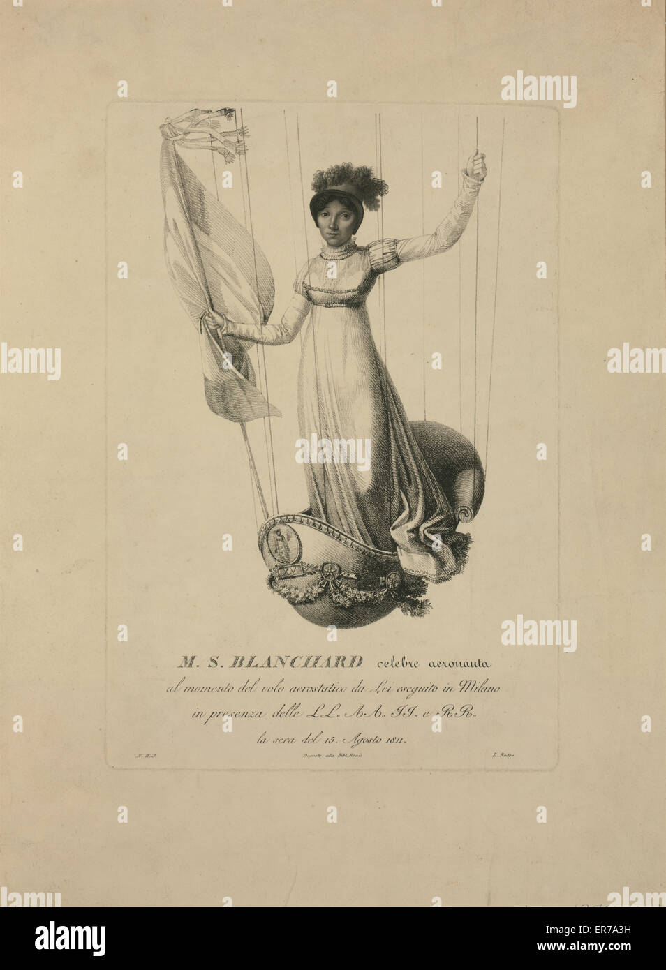 Marie-Madeleine-Sophie Armand Blanchard Banque D'Images