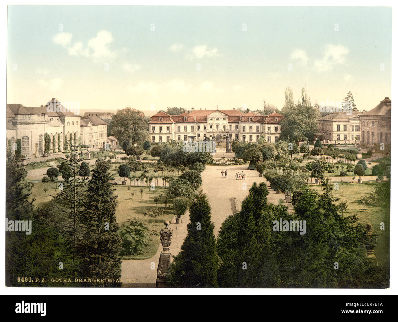 Jardin d'orangerie, Gotha, Thuringe, Allemagne Banque D'Images