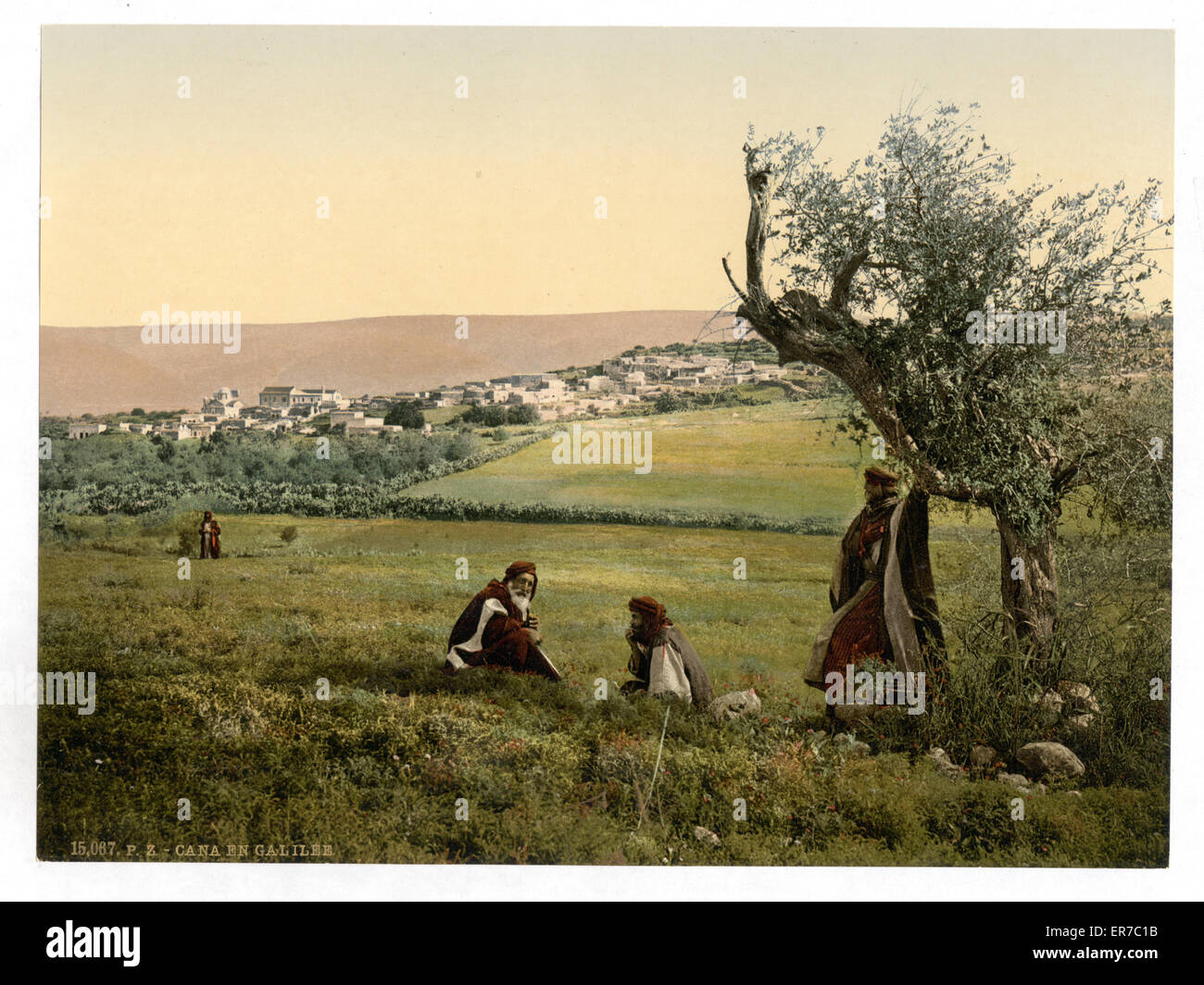 Vue générale, de Cana en Galilée, terre sainte Banque D'Images