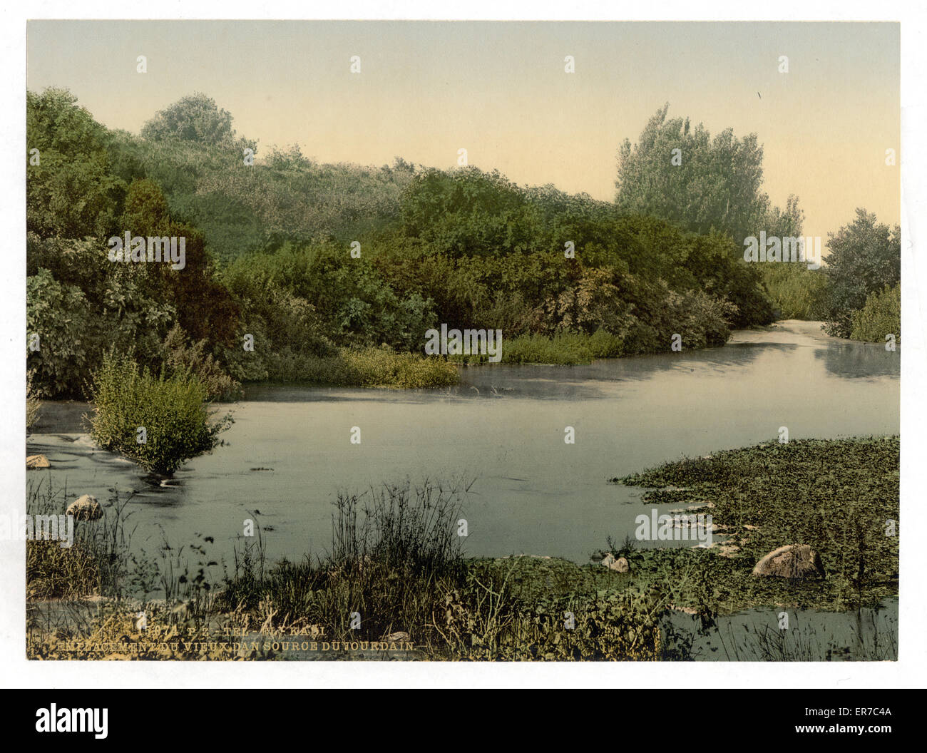 Site de Dan et source de la Jordanie, tel-el-Kadi, Terre Sainte Banque D'Images