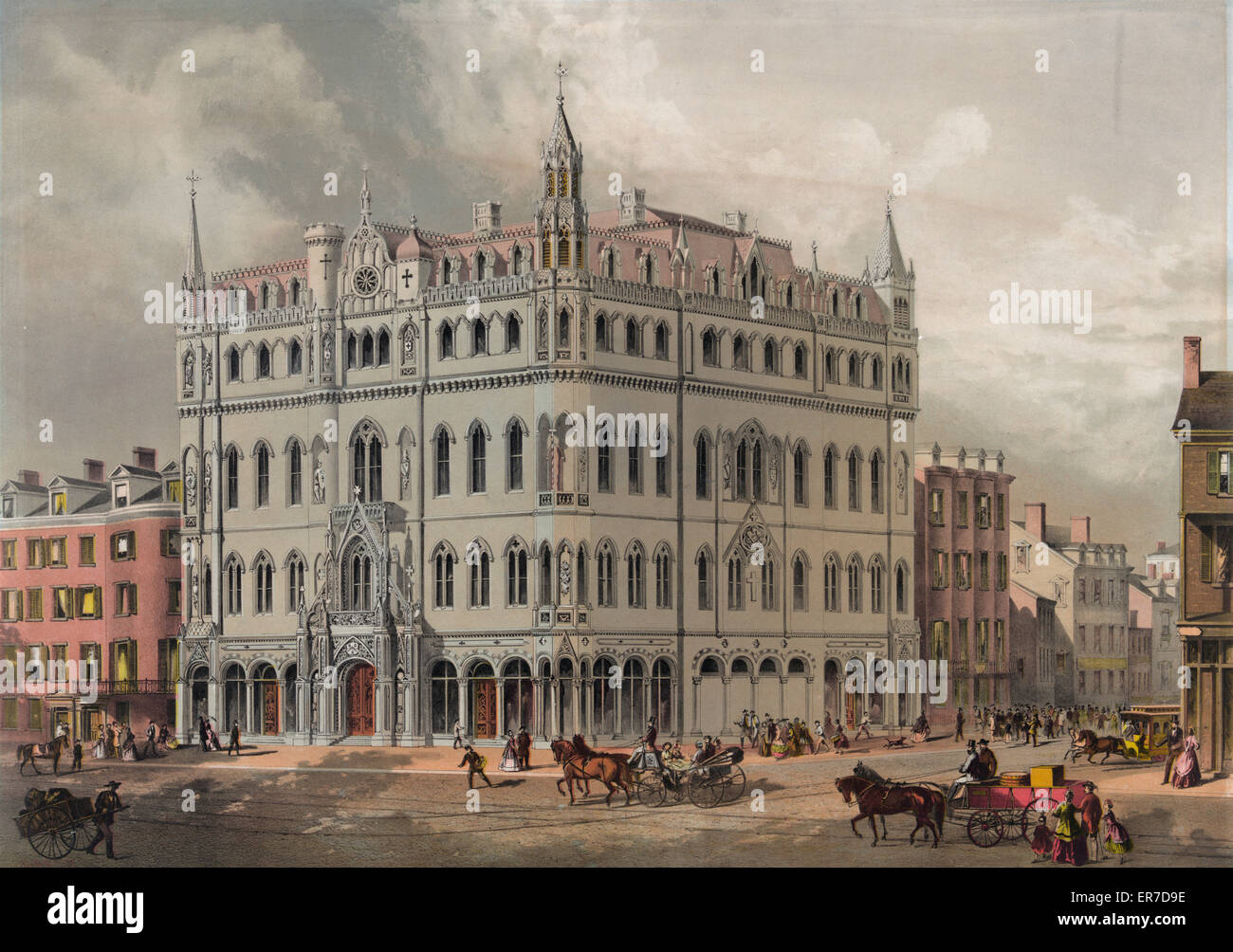 Le nouveau temple maçonnique - Boston Banque D'Images