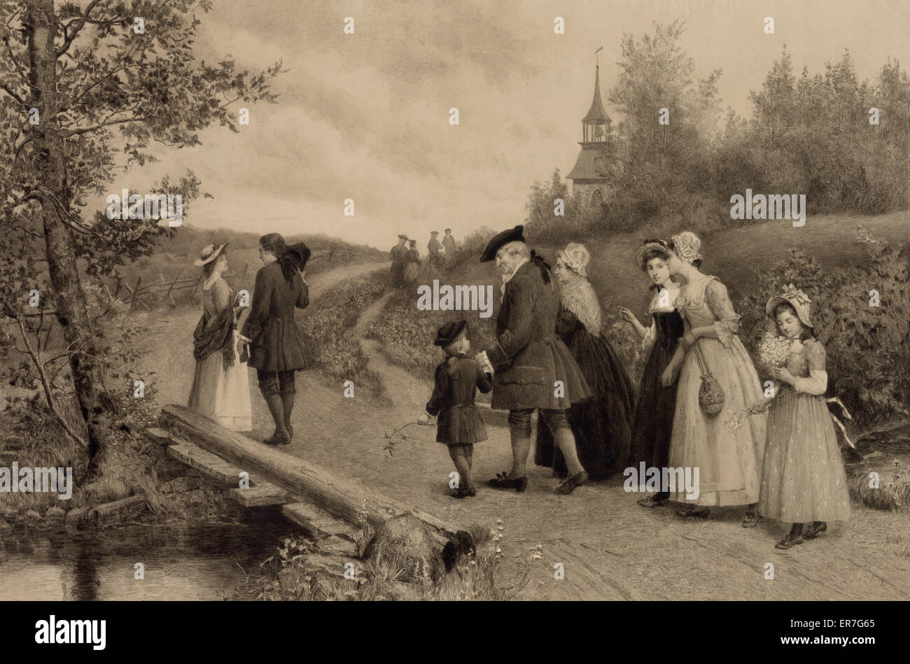 Dimanche matin - Sleepy Hollow Banque D'Images