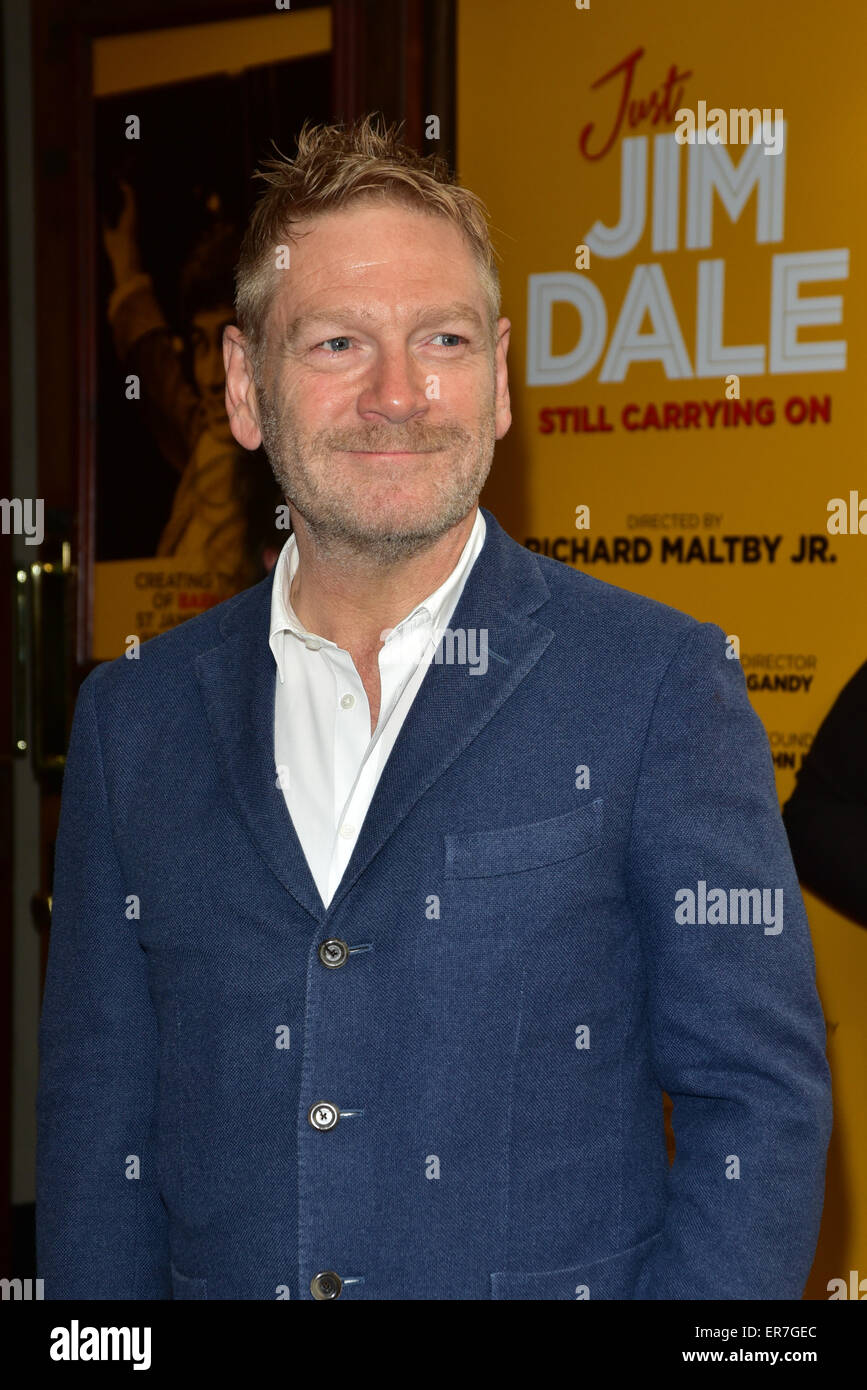 Londres, Royaume-Uni, 28 mai 2015 : Kenneth Branagh arrive au juste Jim dale press nuit au Vaudeville Theatre, Strand, London. Crédit photo : Voir Li/Alamy Live News Banque D'Images