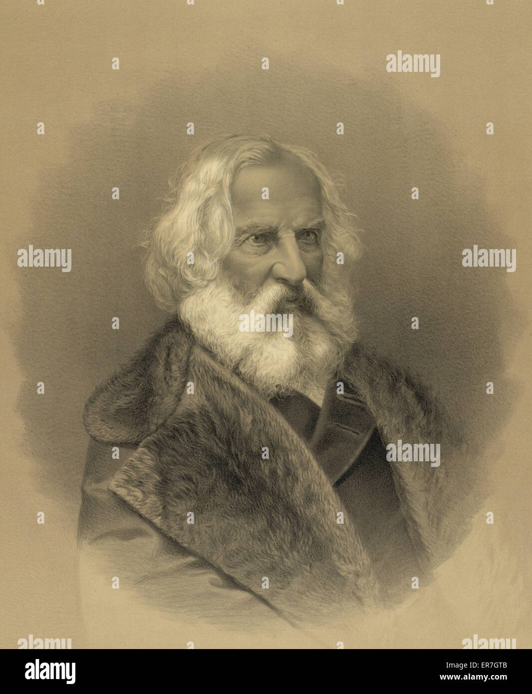 Henry Wadsworth Longfellow Banque D'Images