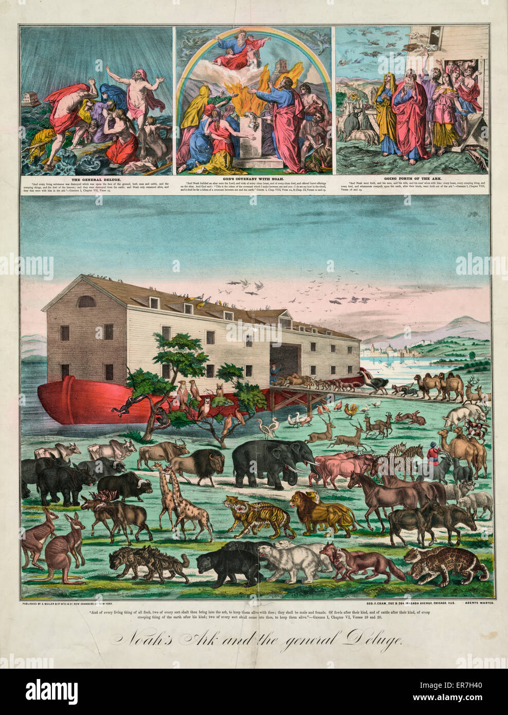L'arche de Noé et le déluge général Banque D'Images L'arche de Noé et le déluge général Banque D'Images