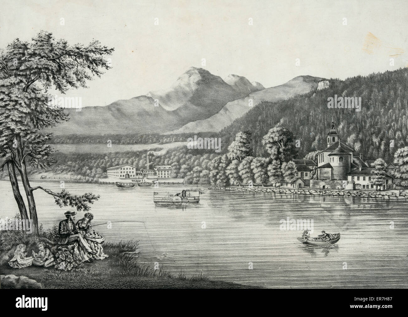 Les paysages le long de la Rivière Hudson Banque D'Images