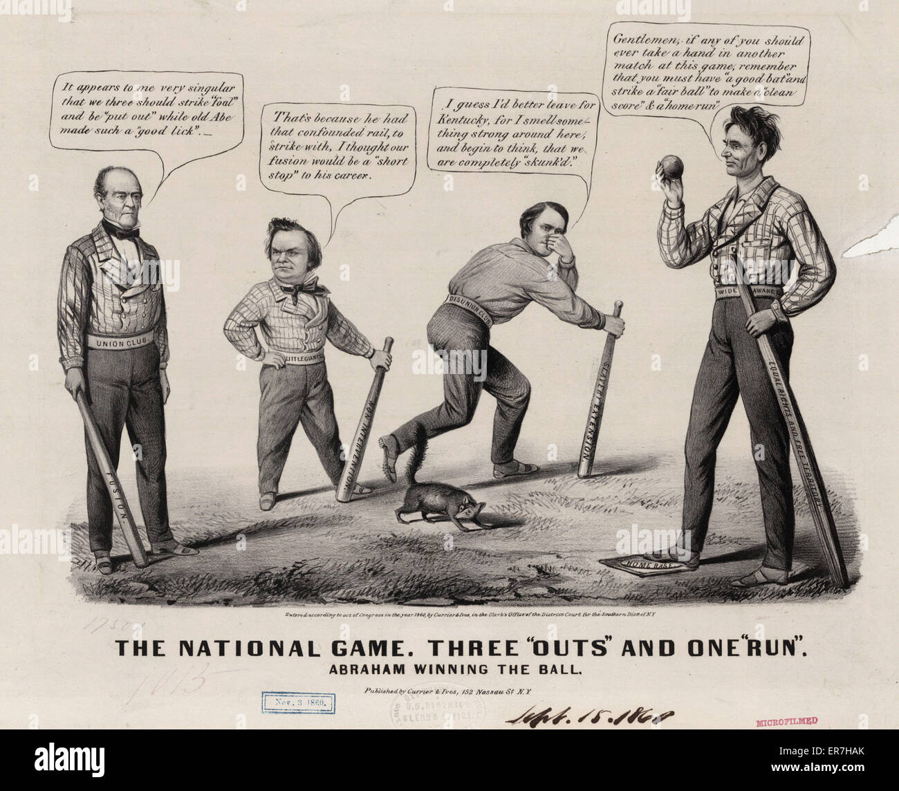 Le jeu national. Trois sorties et une course Banque D'Images