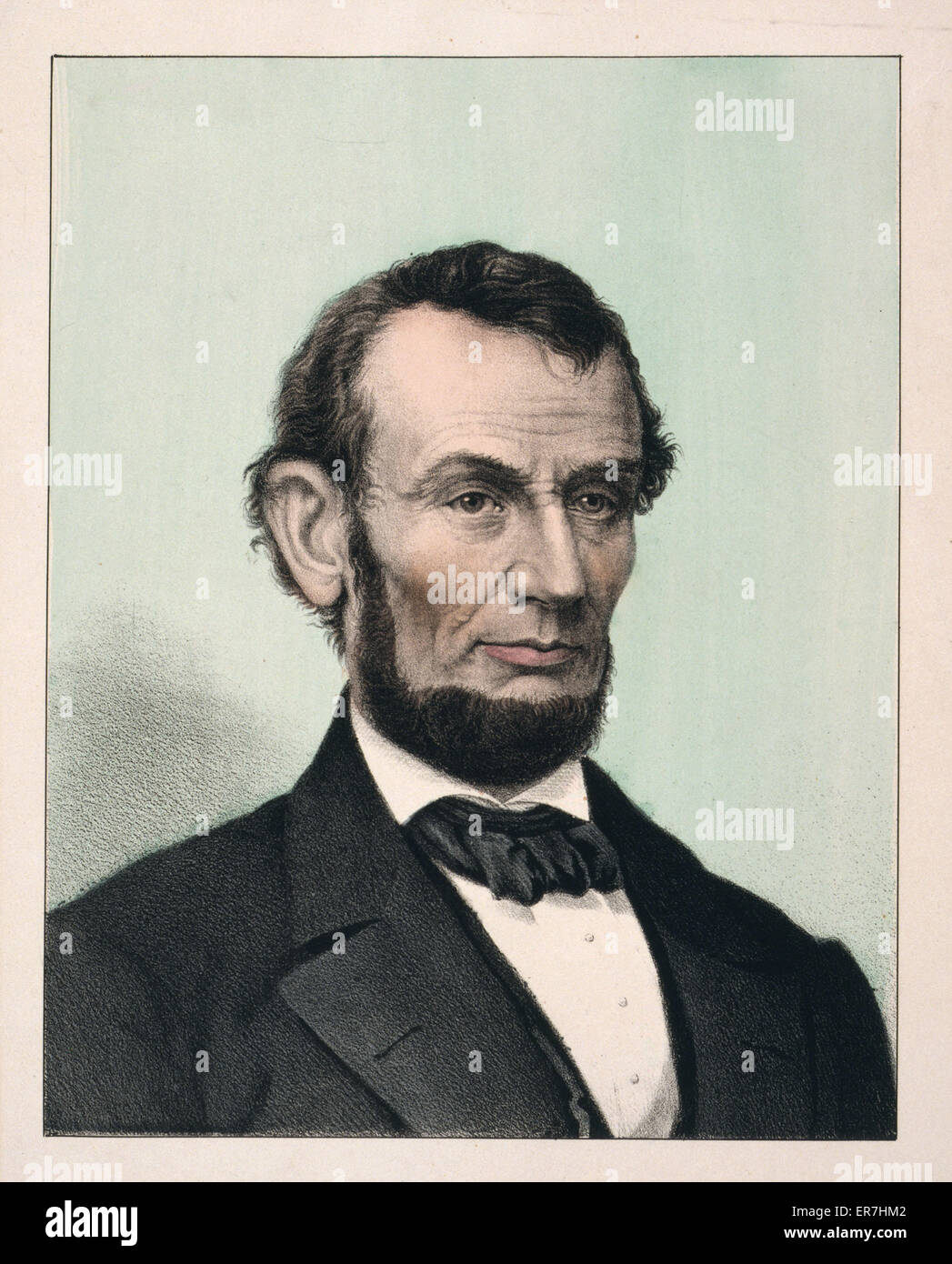 Abraham Lincoln, seizième président des États-Unis - Banque D'Images