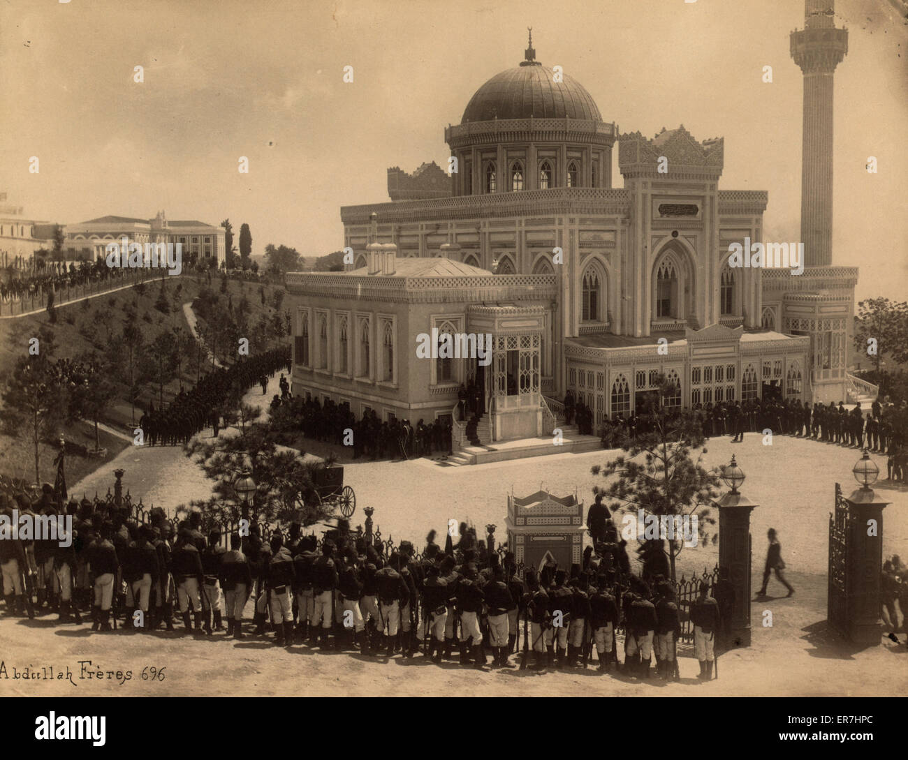 Le Selamlik (procession du Sultan à la mosquée) au Hami Banque D'Images