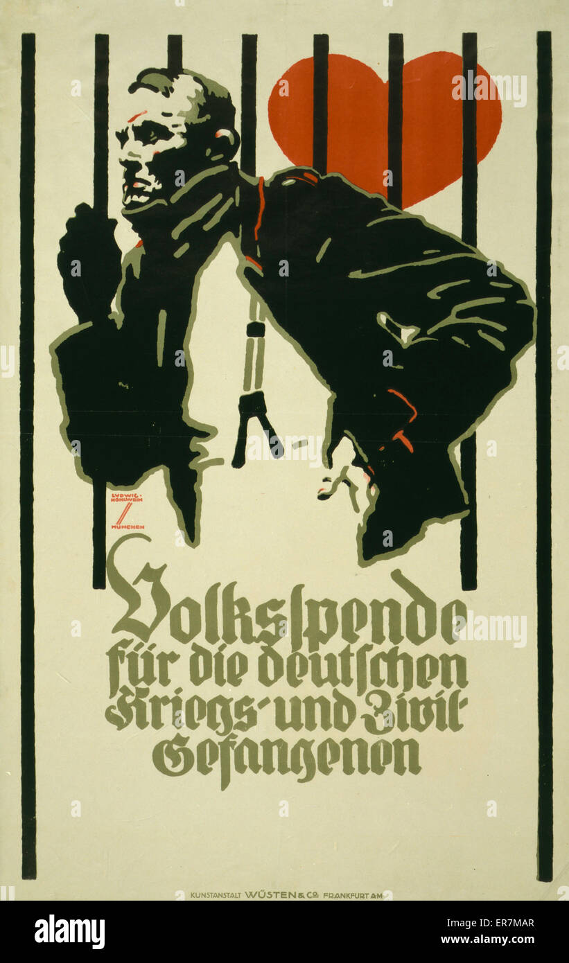 Volkspende fur die deutschen Kriegs-und Zivil-Gefangenen Banque D'Images