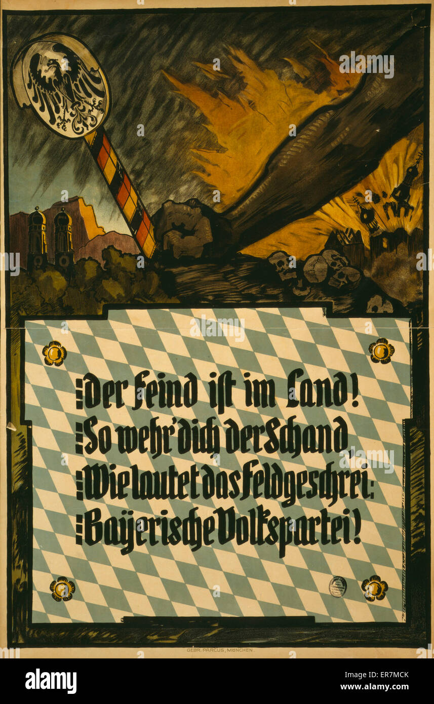 Der Feind ist im Land ! Alors wehr' dich der Schand, Wie Lautet Banque D'Images