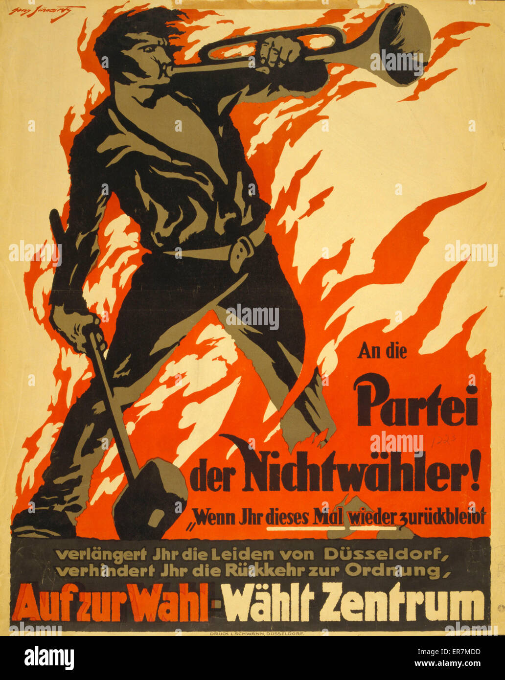 Un partenaire de Nichtwahler ! ... Auf zur Wahl ; Wahlt Zentr Banque D'Images