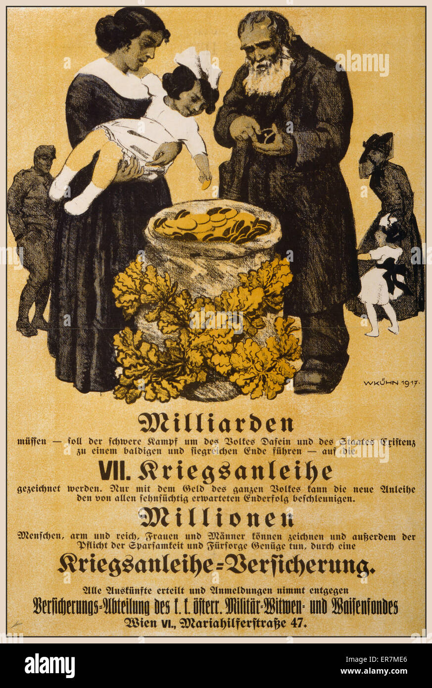 Milliarden VII Kriegsanleihe, millionen Kriegsanleihe Versic Banque D'Images