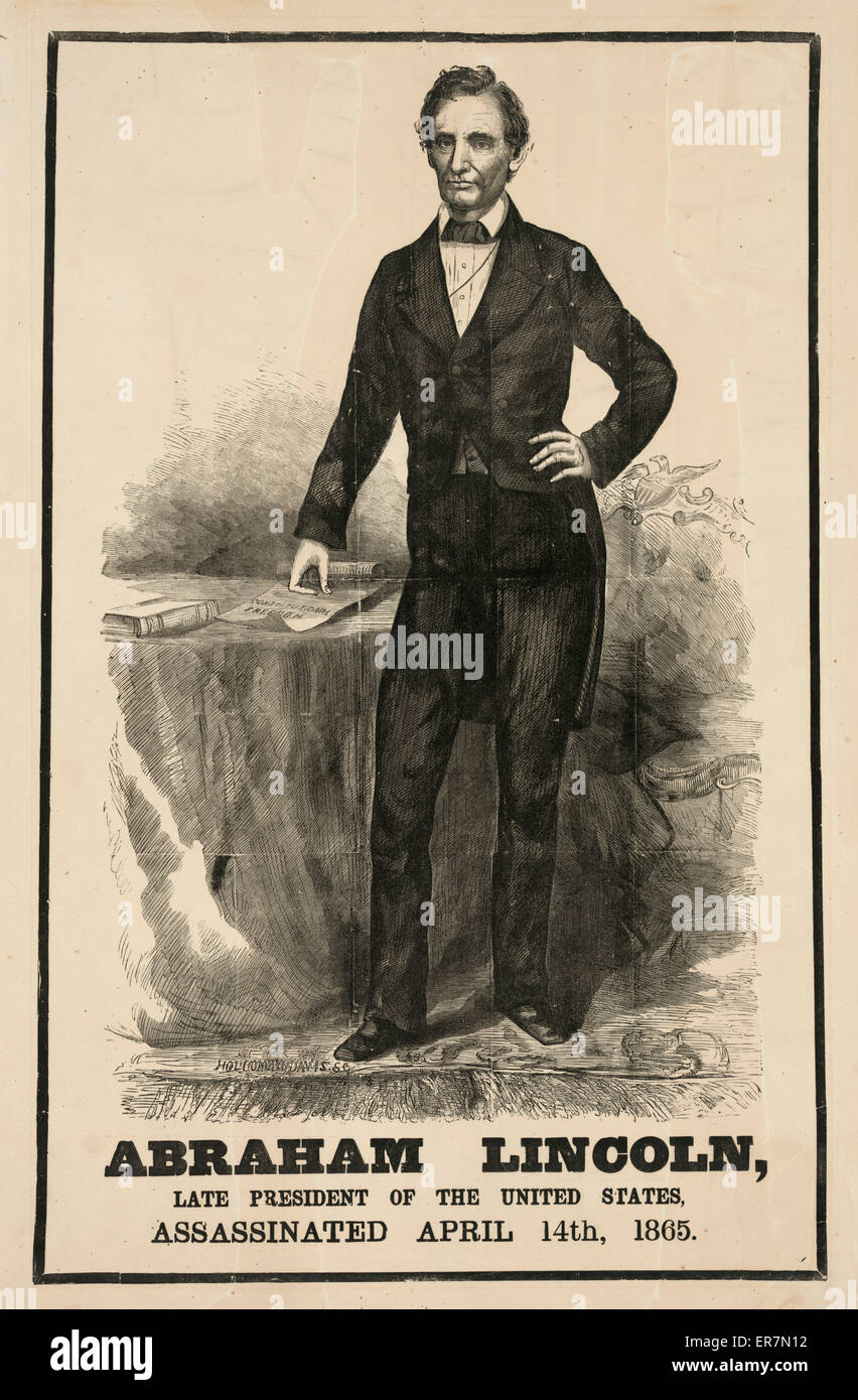 Abraham Lincoln, ancien président des États-Unis, assass Banque D'Images