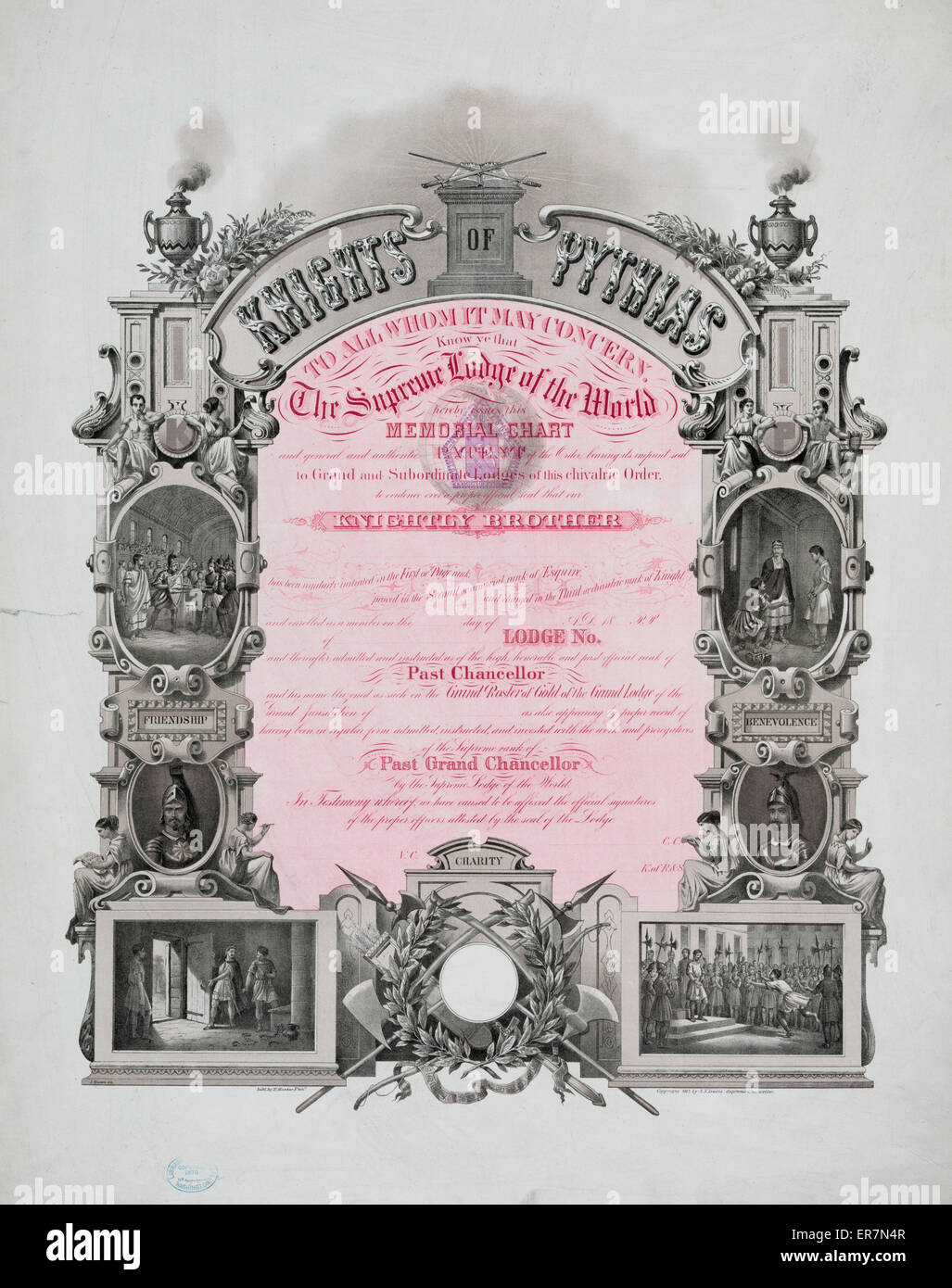 Knights of Pythias Banque D'Images