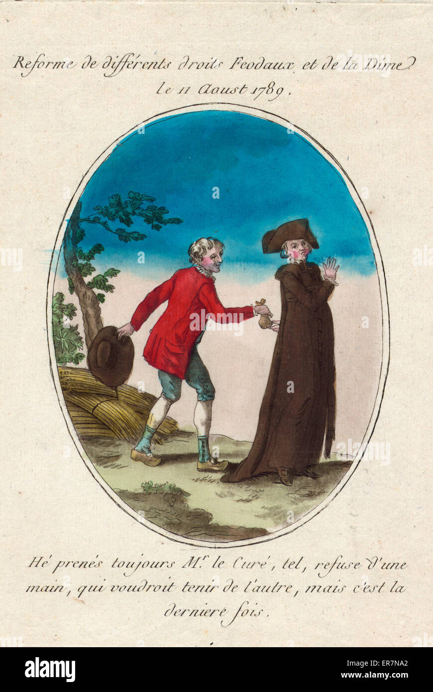 REFORME de differents droits feodaux et de la dime - le 11 a Banque D'Images