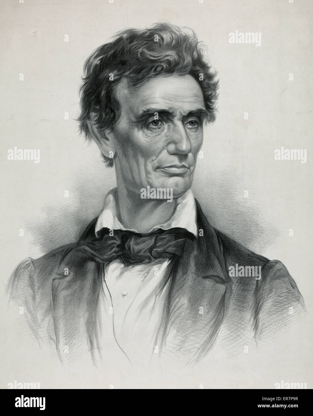 Abraham Lincoln d'un portrait pris de la vie par Charles A. Banque D'Images
