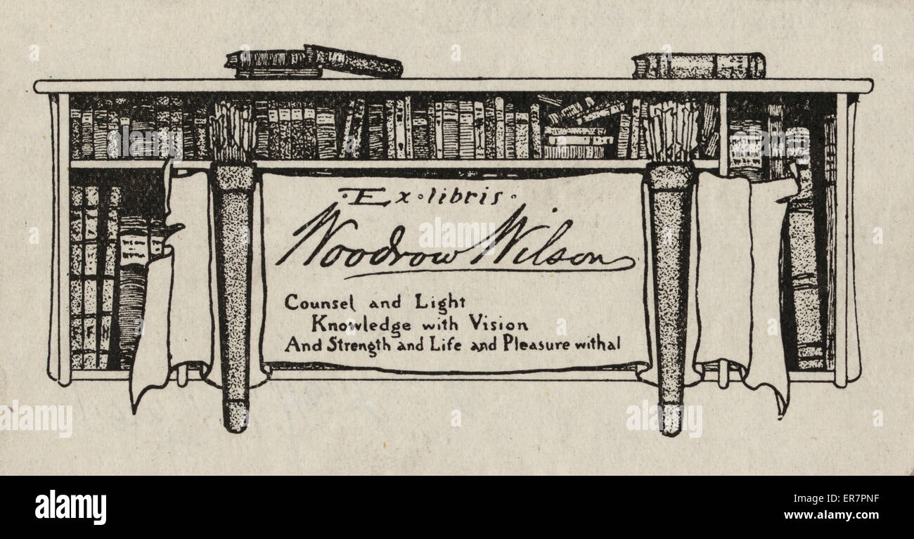 Bibliothèque du président Woodrow Wilson Banque D'Images Bibliothèque du président Woodrow Wilson Banque D'Images