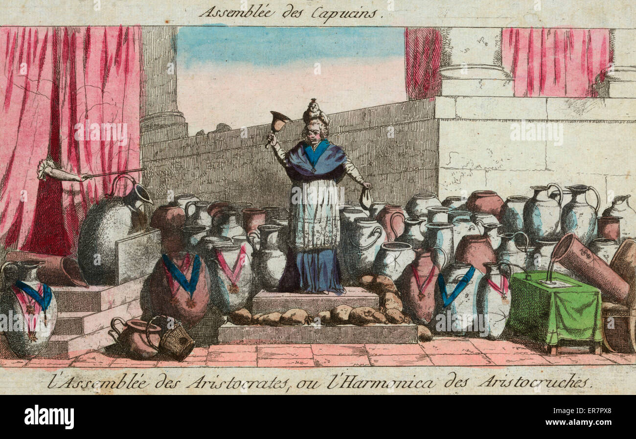 Assemblée des Capucins l'Assemblée des aristocrates, ou l'ha Banque D'Images