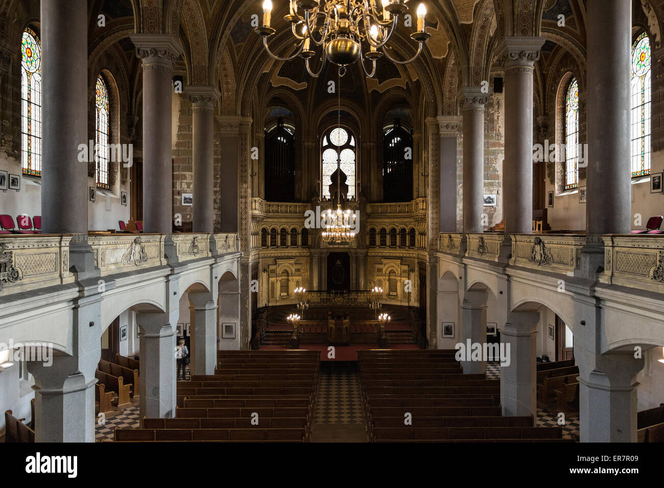 Pilsen la Grande Synagogue intérieur.La deuxième plus grande synagogue d'Europe Banque D'Images