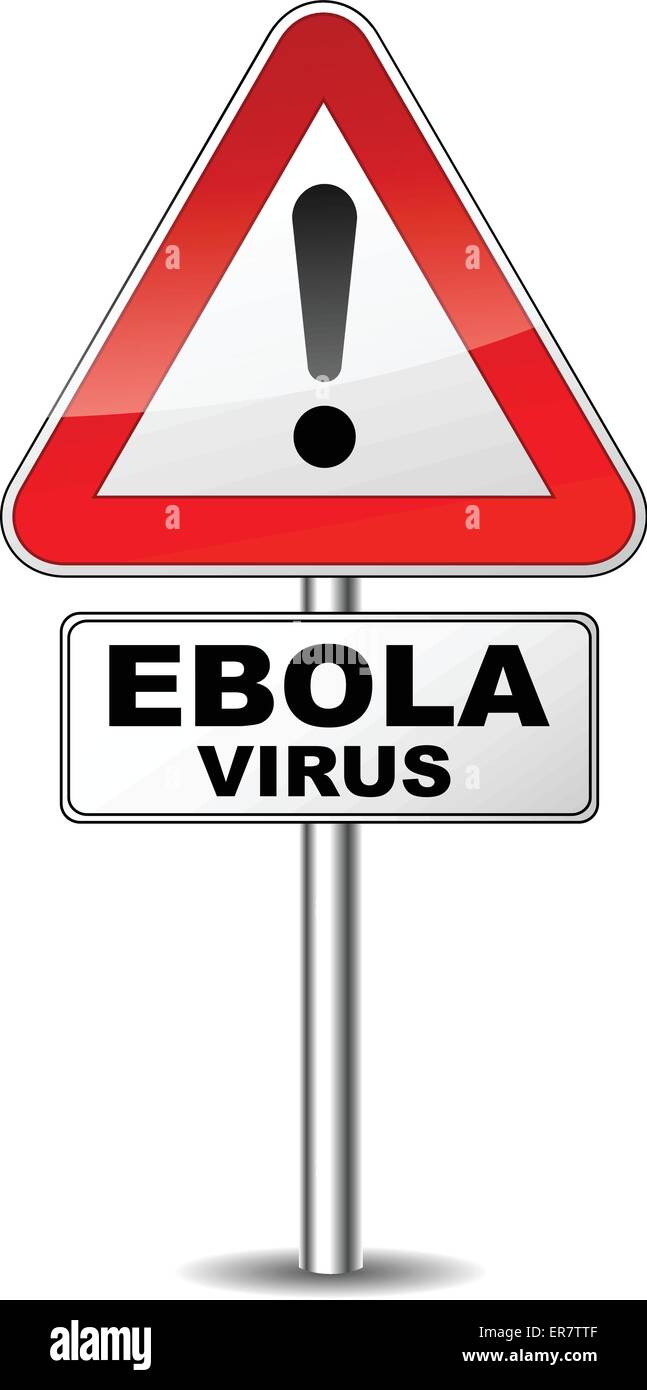 Illustration vecteur de virus ebola signe d'avertissement Illustration de Vecteur