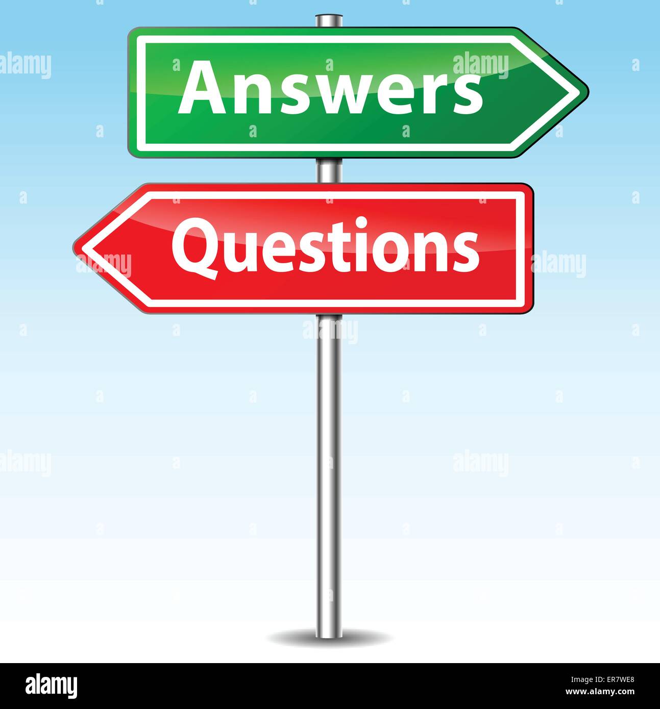 Poser des questions Banque d'images vectorielles - Alamy