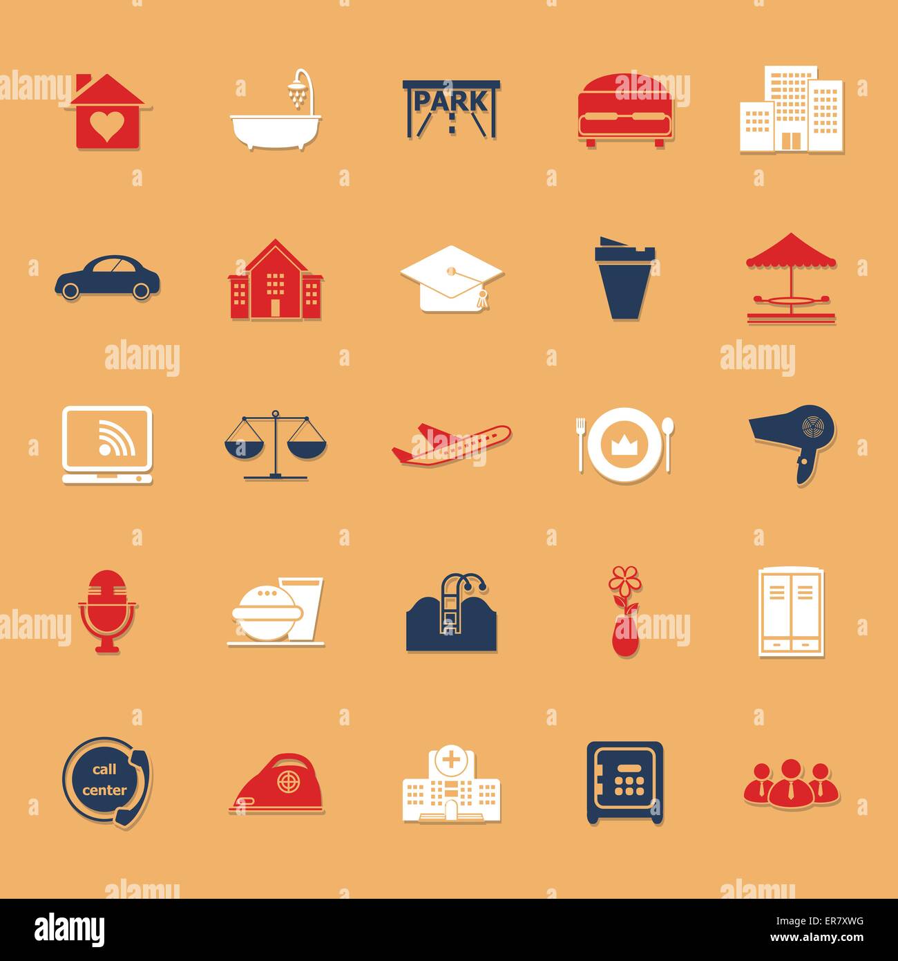 Entreprise d'icônes couleur classique avec ombre, stock vector Illustration de Vecteur Entreprise d'icônes couleur classique avec ombre, stock vector Illustration de Vecteur