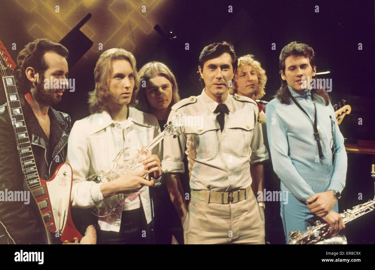 ROXY MUSIC UK rock group à propos de 1975 Banque D'Images