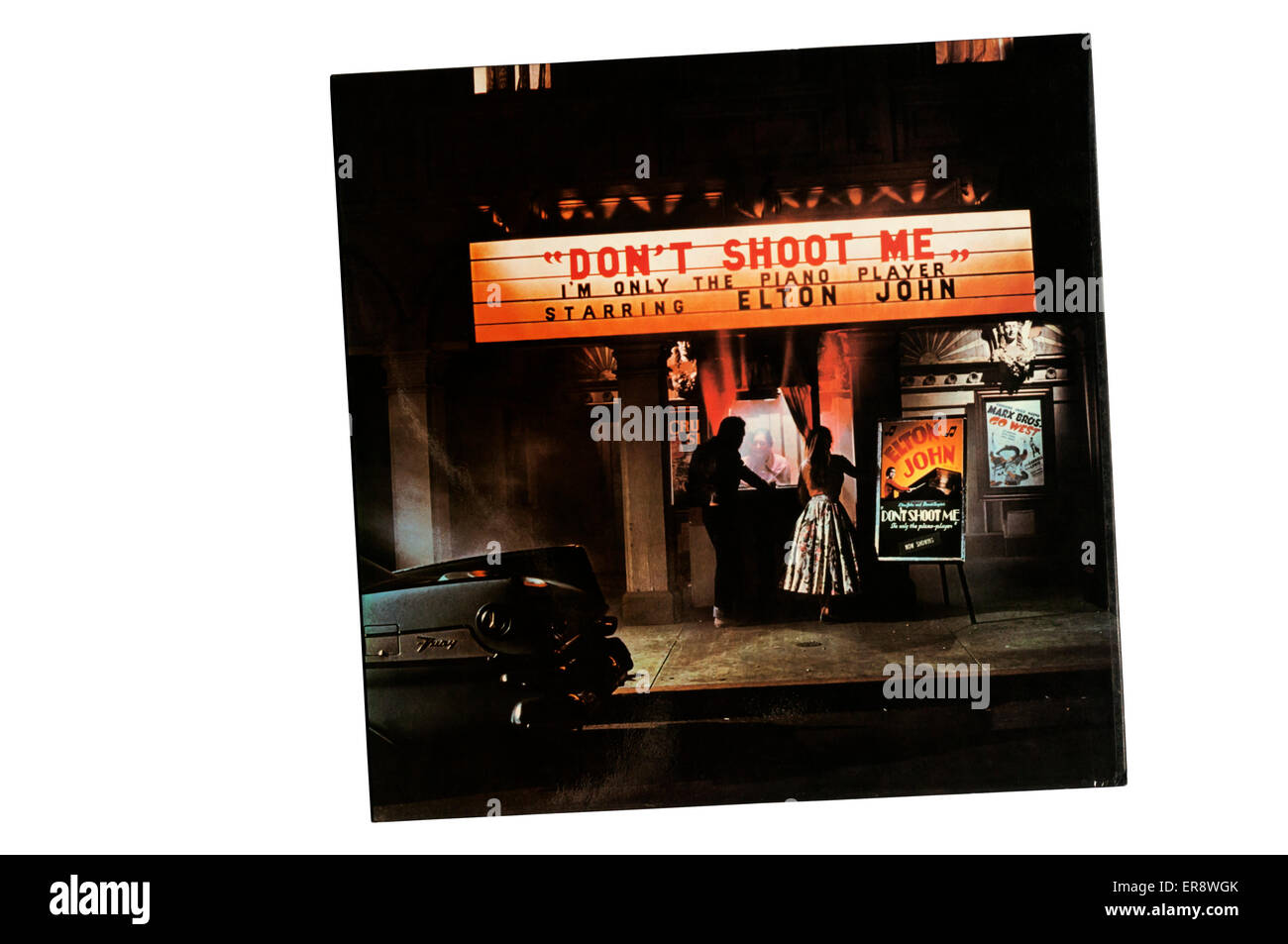Don't Shoot Me I'm seul le Piano Player est le sixième album studio du chanteur / compositeur britannique Elton John. Banque D'Images
