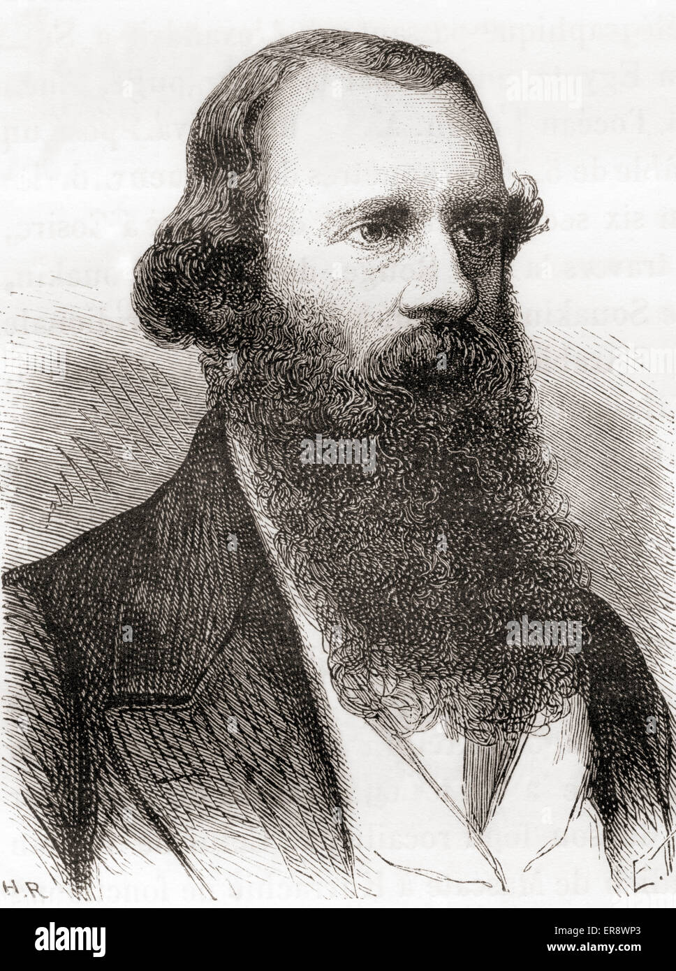Josiah Latimer Clark , 1822 - 1898. Anglais Ingénieur en Génie Électrique. Banque D'Images