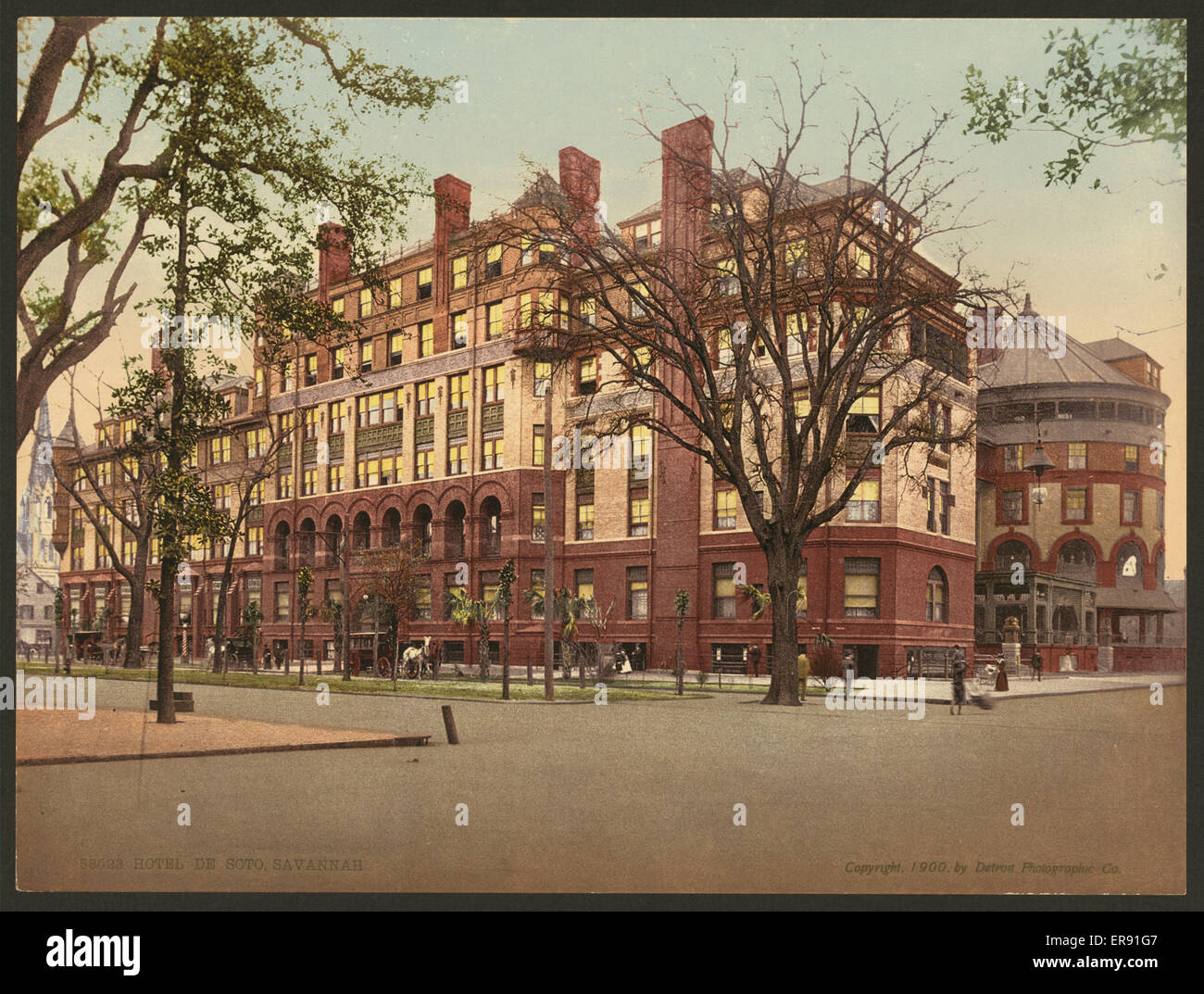 Hôtel De Soto, Savannah Banque D'Images