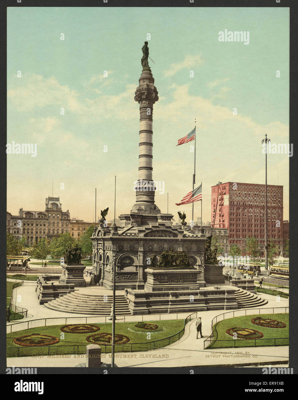 Des marins et des soldats, Monument, Cleveland Banque D'Images