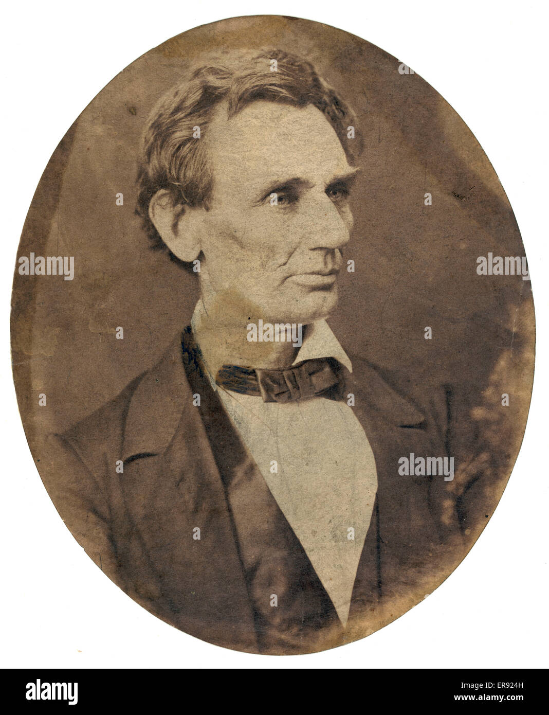Abraham Lincoln, candidat à la présidence des États-Unis. La tête-et-devrait Banque D'Images