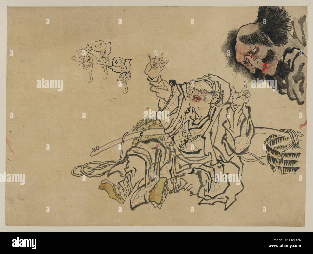 Yoshiwara danse des moineaux Banque D'Images