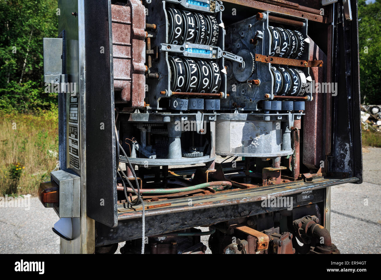 La pompe d'essence abandonnés Banque D'Images