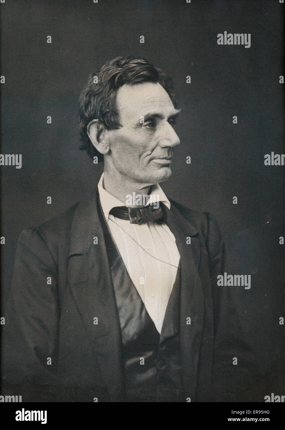 Abraham Lincoln, candidat à la présidence, semi-long portrai Banque D'Images